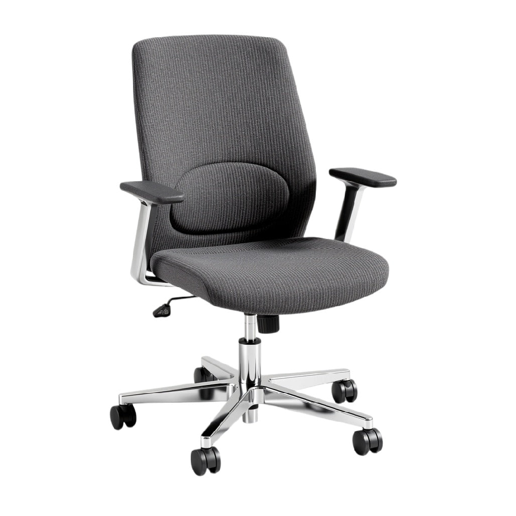 Chaise de bureau ergonomique avec accoudoirs et roulettes