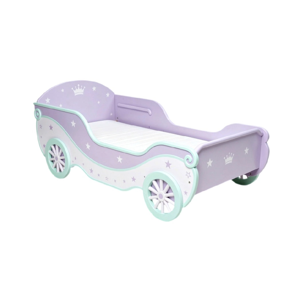 Lit pour enfant en forme de voiture, design élégant et coloré